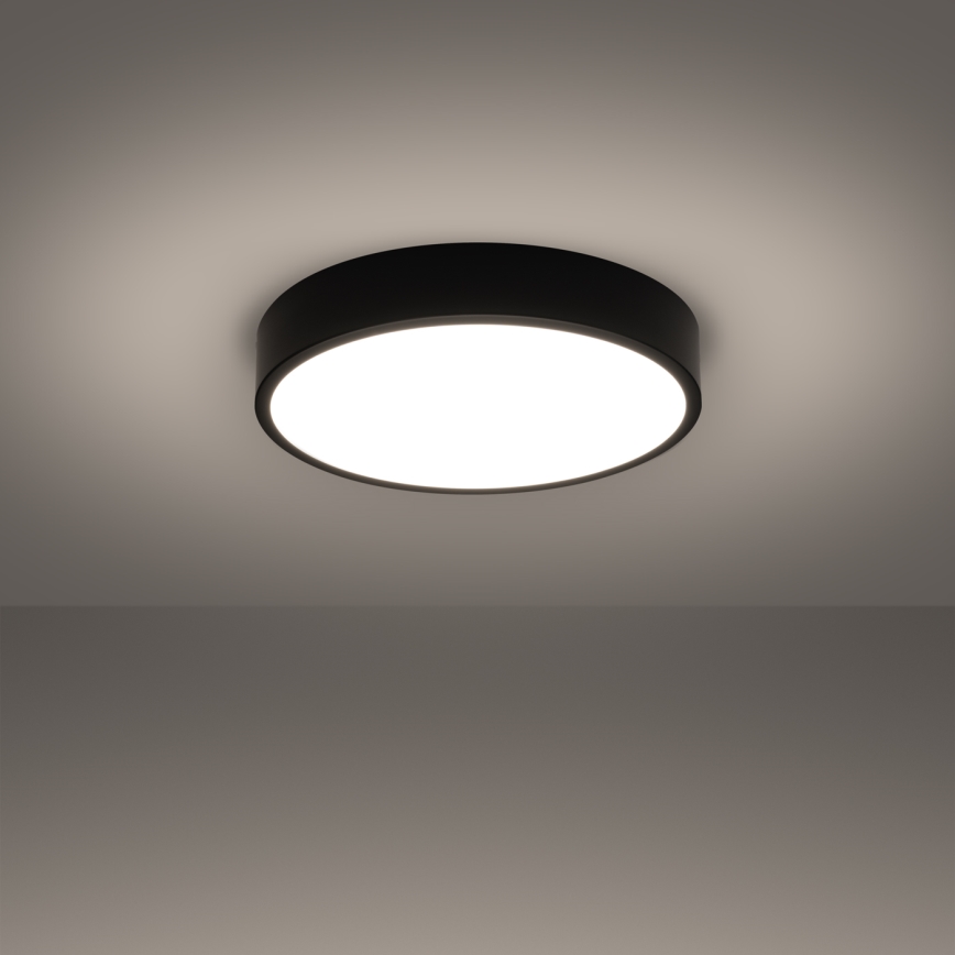 Lampa sufitowa LED ONYX, 32 W, 230 V, śr. 40 cm, czarna