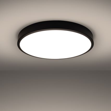 Lampa sufitowa LED ONYX, 48 W, 230 V, średnica 60 cm, czarna