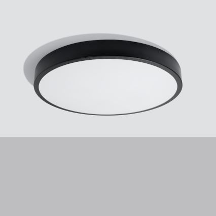 Lampa sufitowa LED ONYX, 48 W, 230 V, średnica 60 cm, czarna