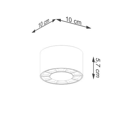 LED Oświetlenie punktowe DIO LED/10W/230V białe