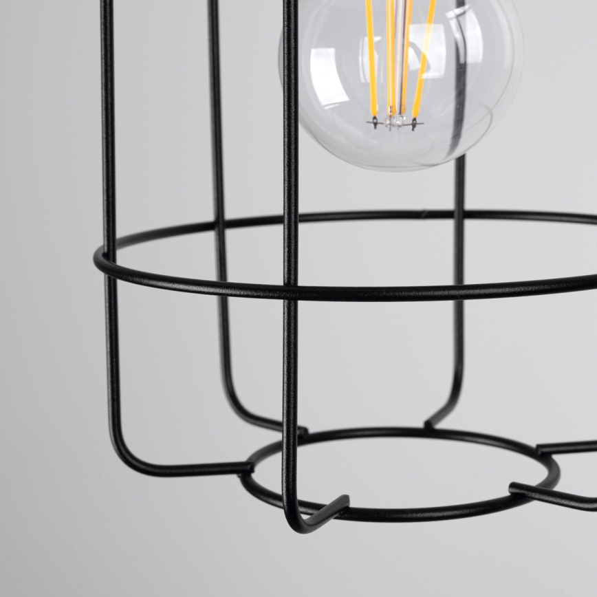 Lampa sufitowa GOTTO 1xE27/15W/230V czarna/buk