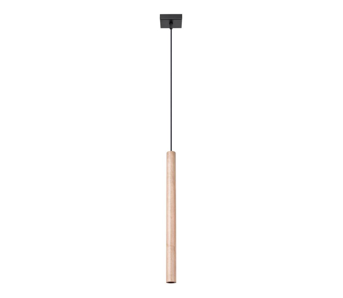 SL.1266 - Żyrandol na lince PASTELO 1xG9/8W/230V drewno