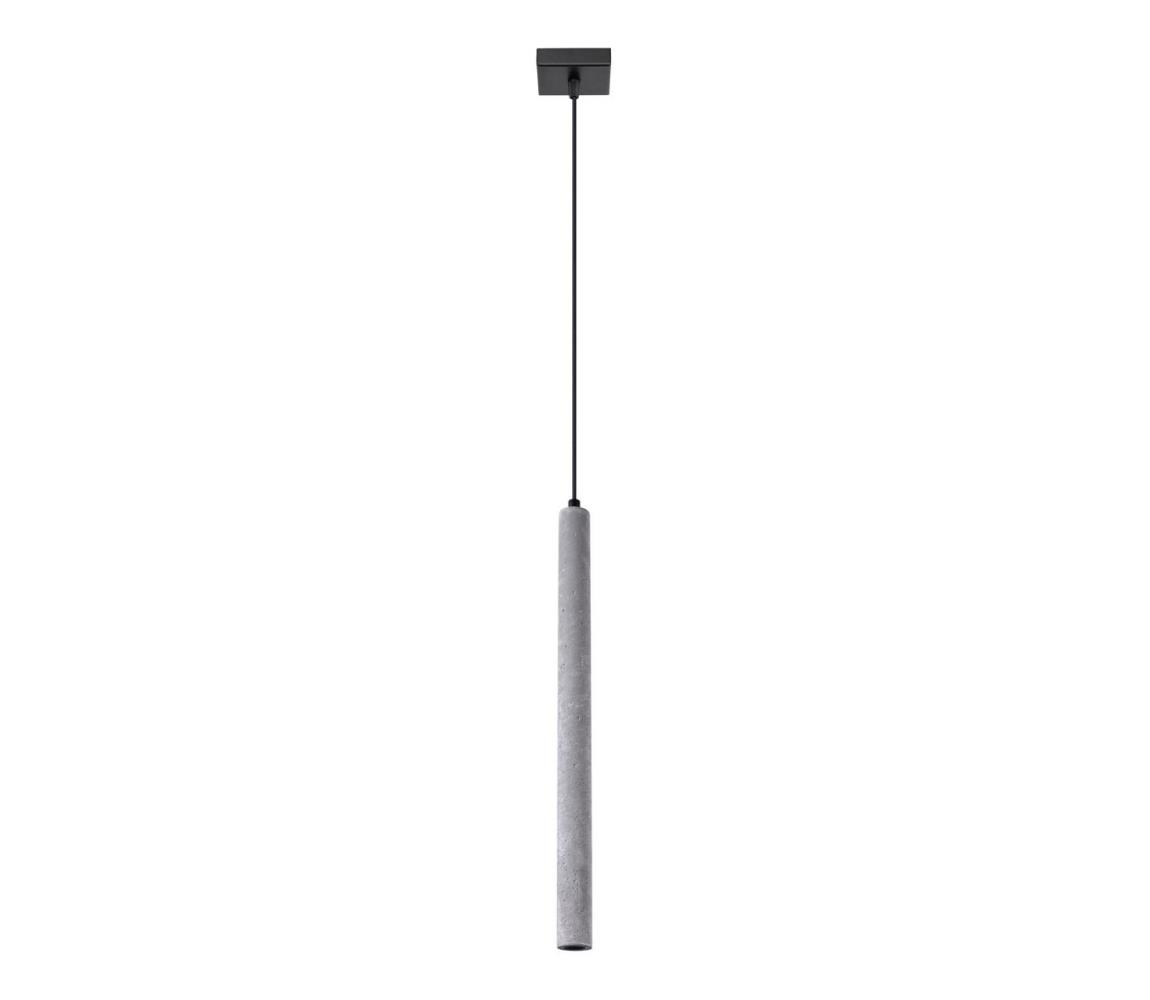 SL.1271 - Żyrandol na lince PASTELO 1xG9/8W/230V beton