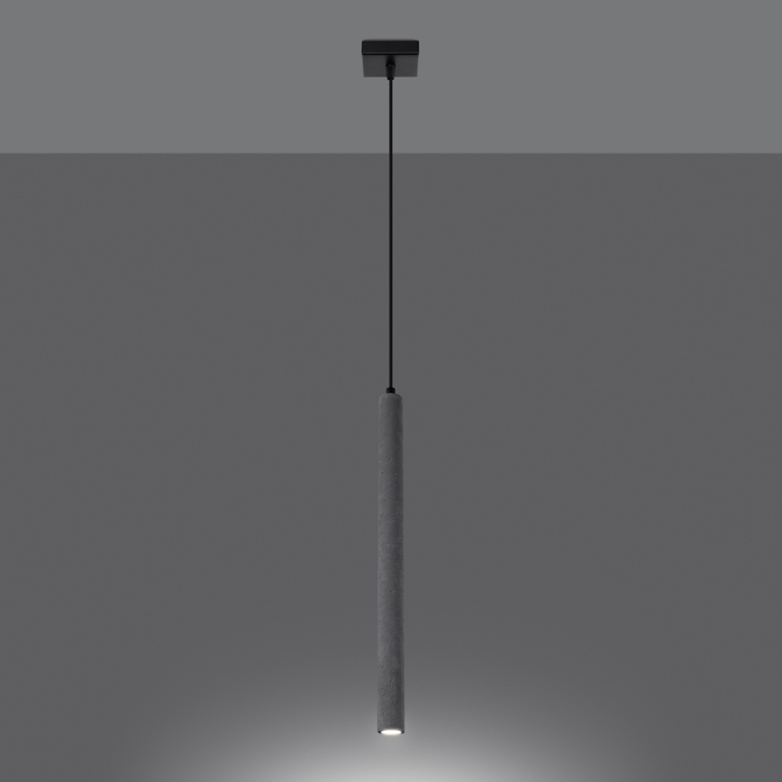Żyrandol na lince PASTELO 1xG9/8W/230V beton