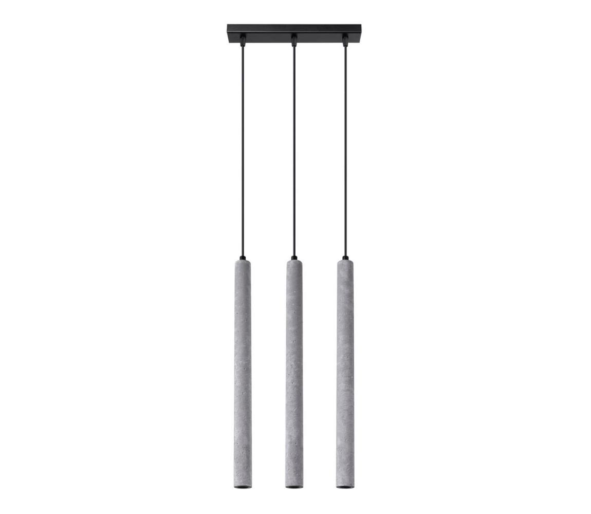 SL.1272 - Żyrandol na lince PASTELO 3xG9/8W/230V beton