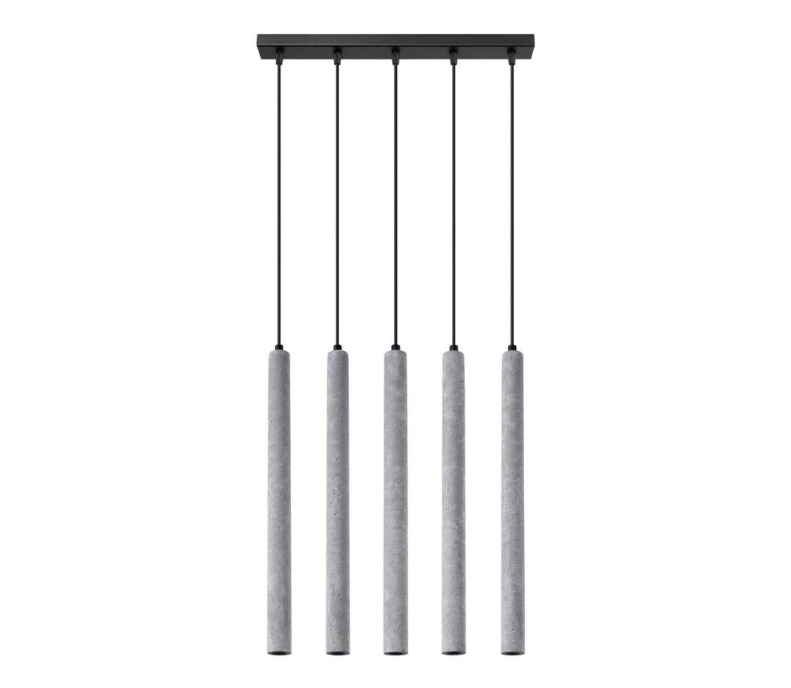 SL.1274 - Żyrandol na lince PASTELO 5xG9/8W/230V beton