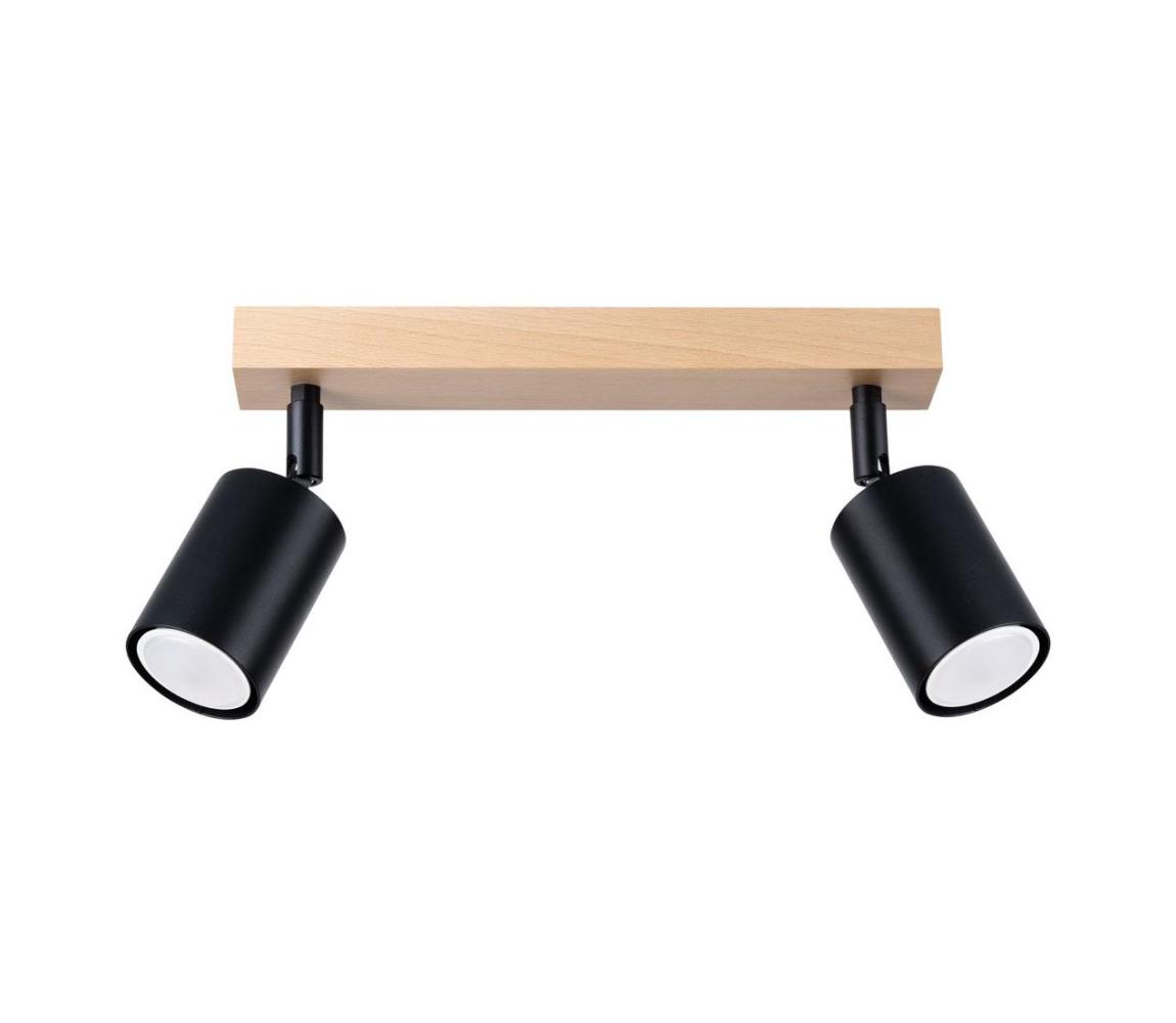 SL.1291 - Oświetlenie punktowe VERDO 2xGU10/10W/230V czarne