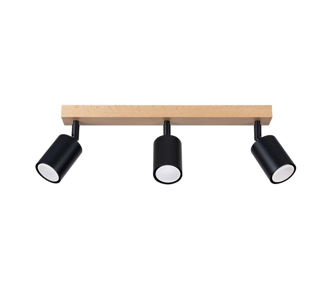 SL.1293 - Oświetlenie punktowe VERDO 3xGU10/10W/230V czarne