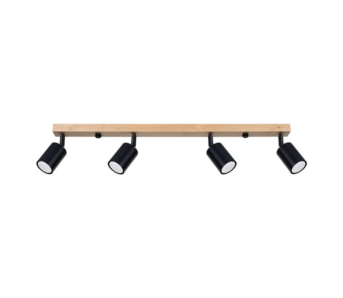 SL.1294 - Oświetlenie punktowe VERDO 4xGU10/10W/230V czarne