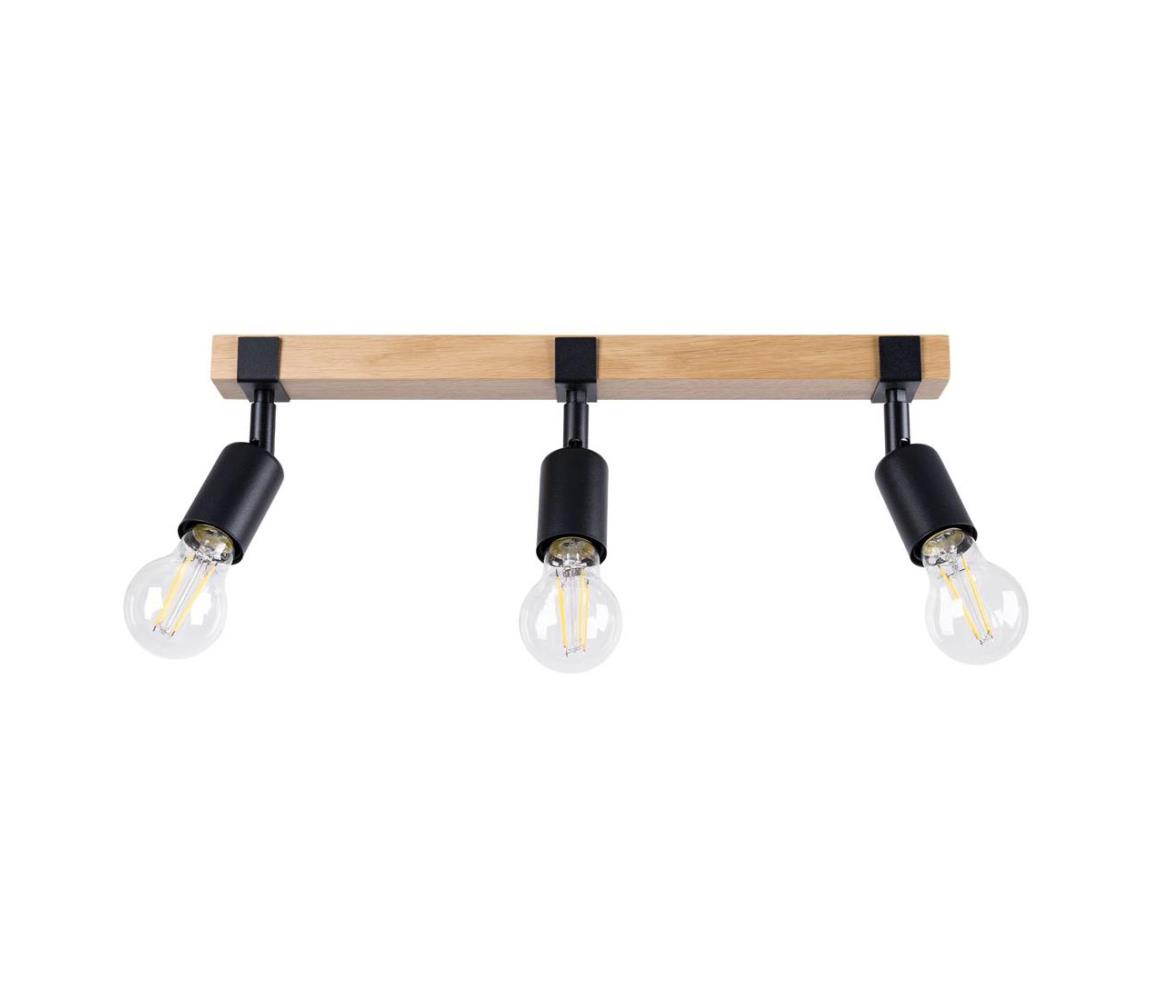 SL.1297 - Oświetlenie punktowe ZUCA 3xE27/15W/230V czarne