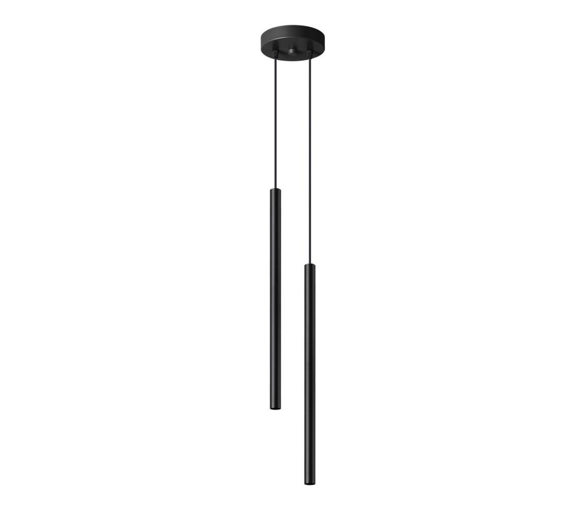 SL.1304 - Żyrandol na lince PASTELO 2xG9/8W/230V czarny