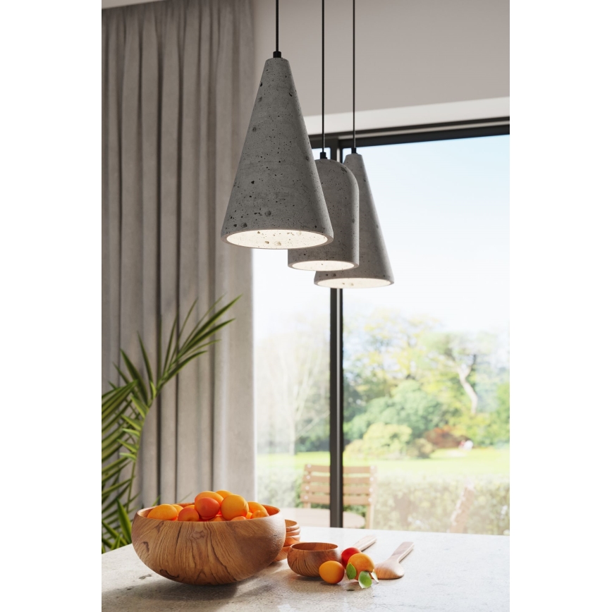 Żyrandol na lince LOGE 1xE27/15W/230V beton