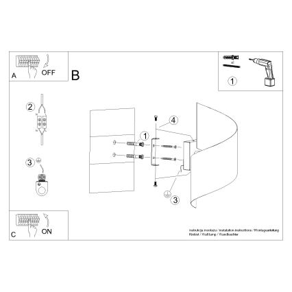 Kinkiet TALASSA 1xG9/8W/230V czarny