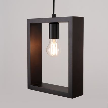 Żyrandol na lince ARIES 1xE27/15W/230V buk/wenge
