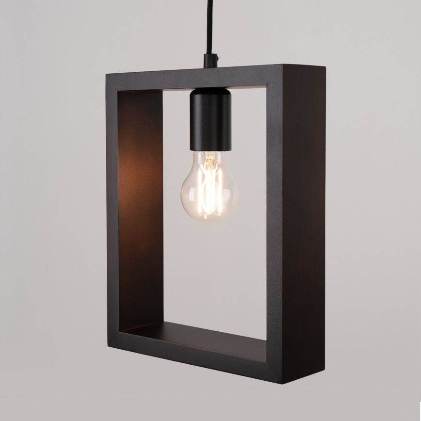 Żyrandol na lince ARIES 1xE27/15W/230V buk/wenge