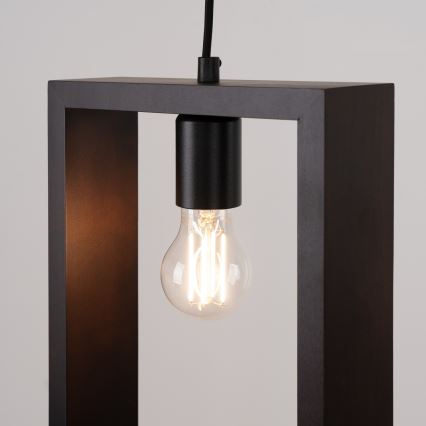 Żyrandol na lince ARIES 1xE27/15W/230V buk/wenge