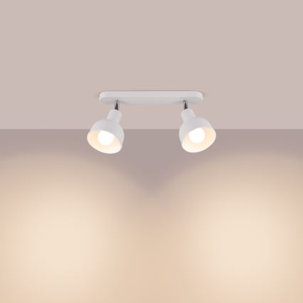 Oświetlenie punktowe ELBA 2xE27/15W/230V białe