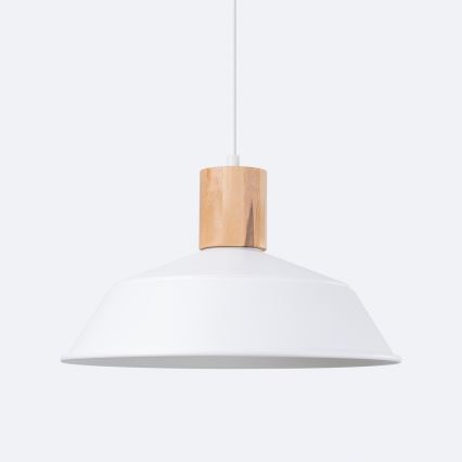 Żyrandol na lince FANO 1xE27/15W/230V śr. 34 cm biały