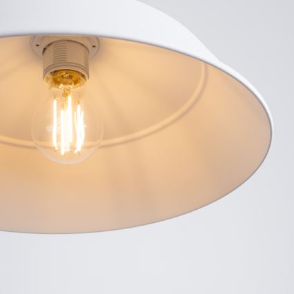 Żyrandol na lince FANO 1xE27/15W/230V śr. 34 cm biały