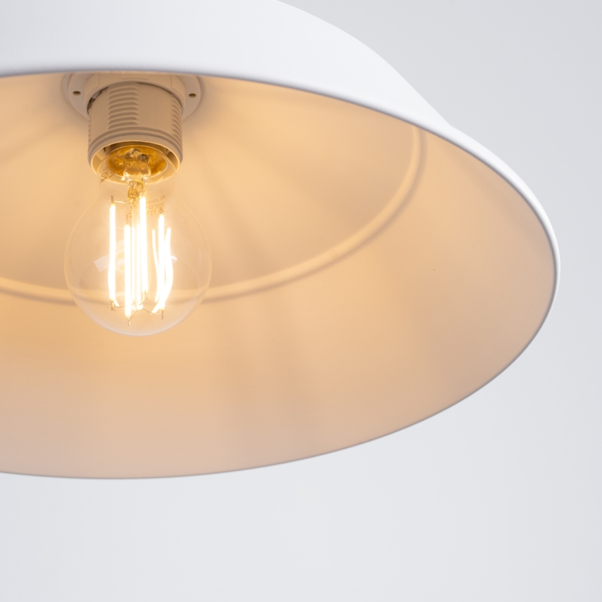 Żyrandol na lince FANO 1xE27/15W/230V śr. 34 cm biały