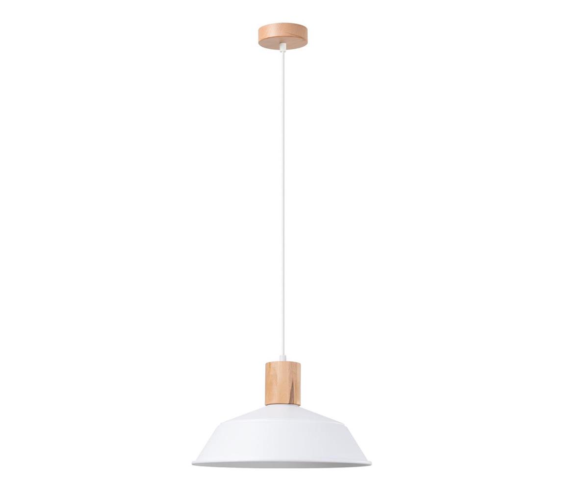 SL.1321 - Żyrandol na lince FANO 1xE27/15W/230V śr. 34 cm biały