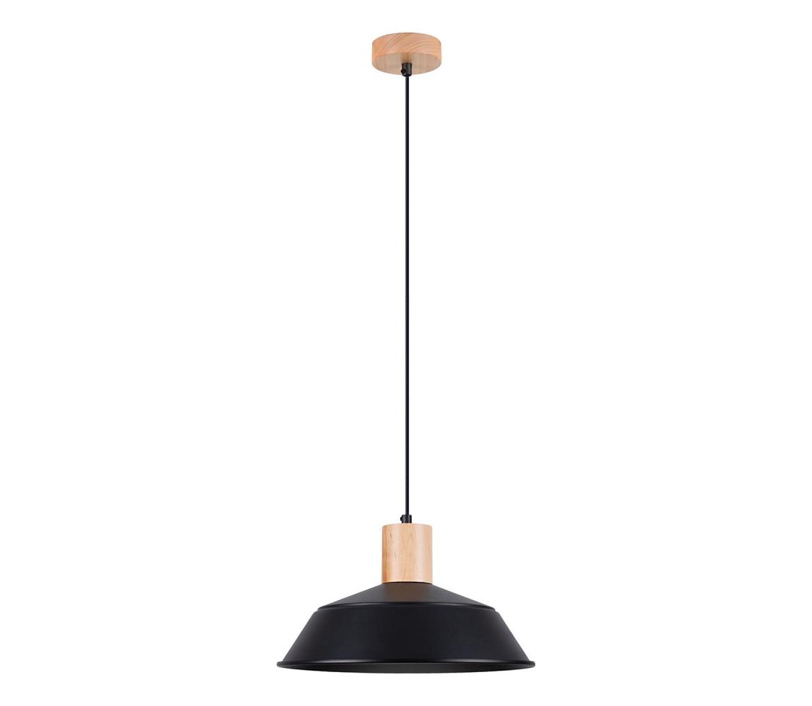 SL.1322 - Żyrandol na lince FANO 1xE27/15W/230V śr. 34 cm czarny