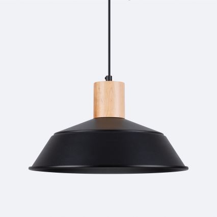 Żyrandol na lince FANO 1xE27/15W/230V śr. 34 cm czarny