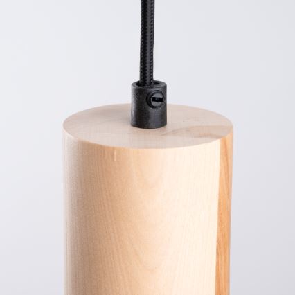 Żyrandol na lince FANO 1xE27/15W/230V śr. 34 cm czarny