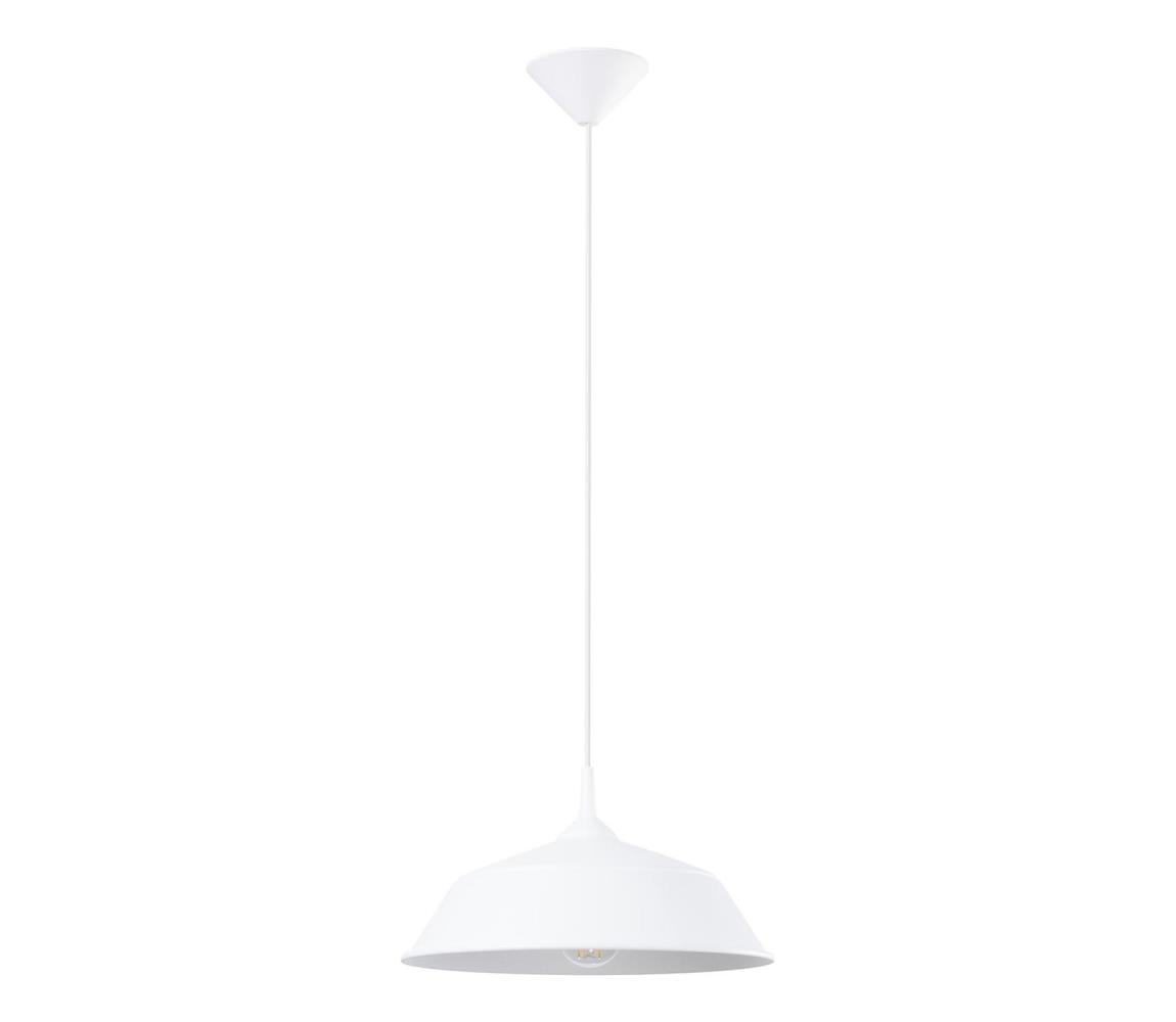 SL.1327 - Żyrandol na lince FRIKA 1xE27/15W/230V śr. 34 cm biały