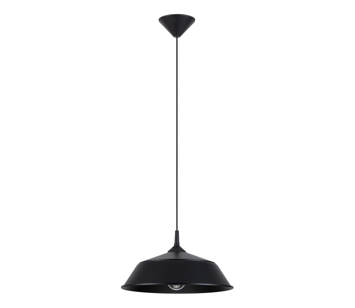 SL.1328 - Żyrandol na lince FRIKA 1xE27/15W/230V śr. 34 cm czarny