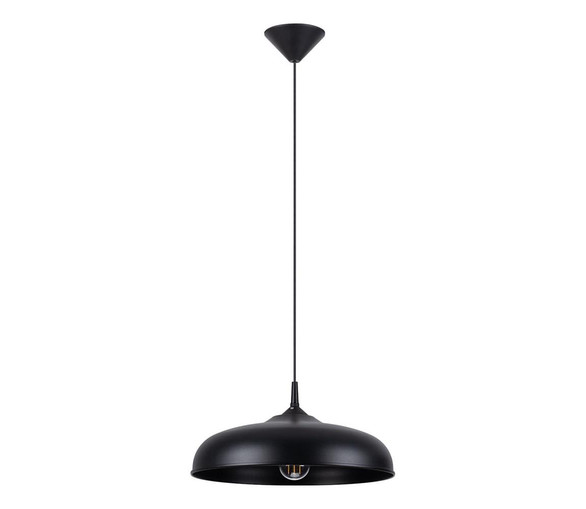 SL.1330 - Żyrandol na lince GINA 1xE27/15W/230V śr. 38 cm czarny