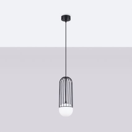 Żyrandol na lince BRINA 1xG9/8W/230V czarny
