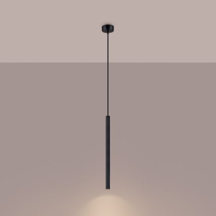 Żyrandol na lince ARCHE 1xG9/8W/230V czarny