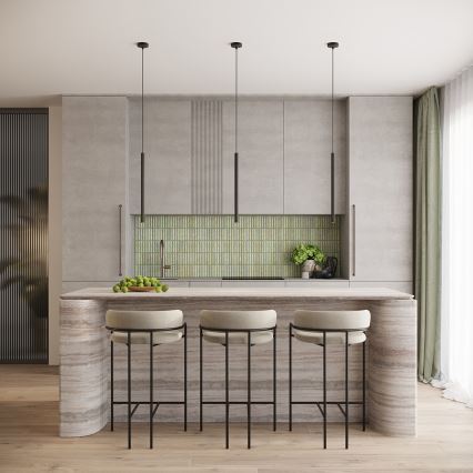 Żyrandol na lince ARCHE 1xG9/8W/230V czarny