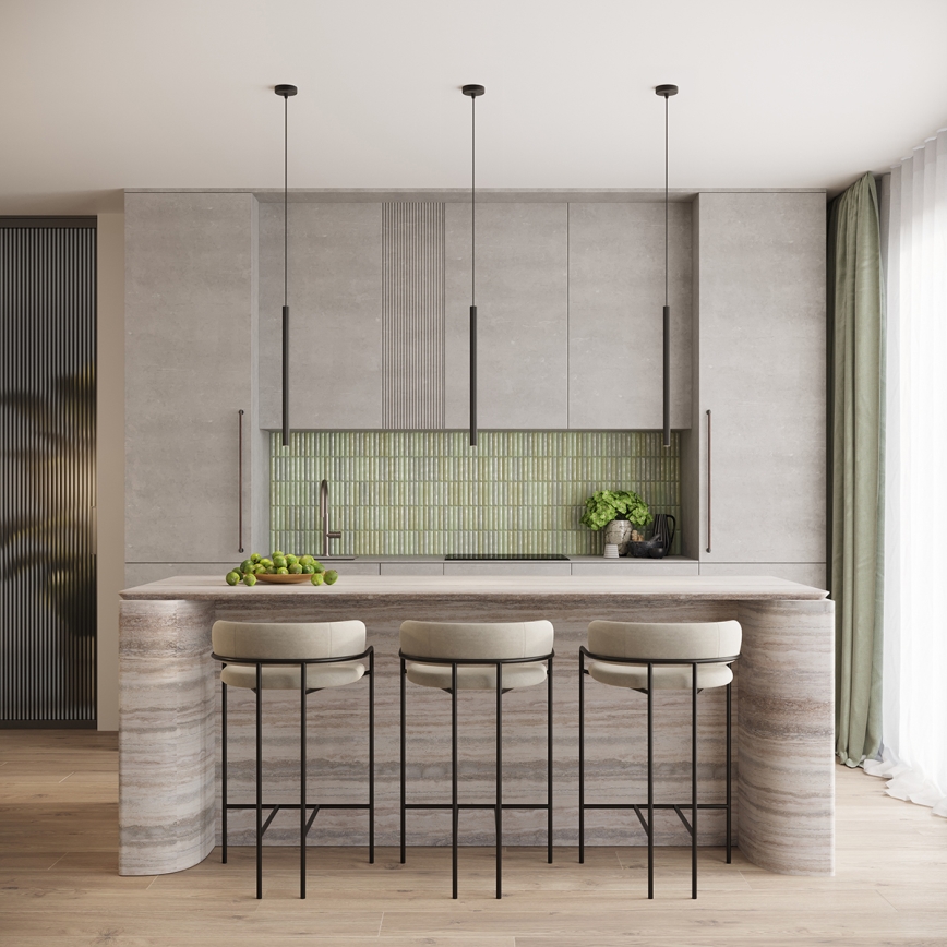 Żyrandol na lince ARCHE 1xG9/8W/230V czarny