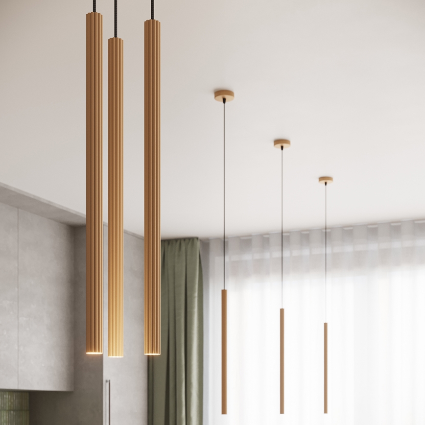 Żyrandol na lince ARCHE 3xG9/8W/230V złoty