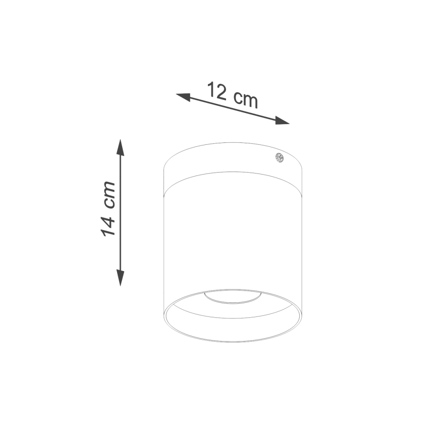 Oświetlenie punktowe RIF 1xGU10/10W/230V śr. 12 cm białe