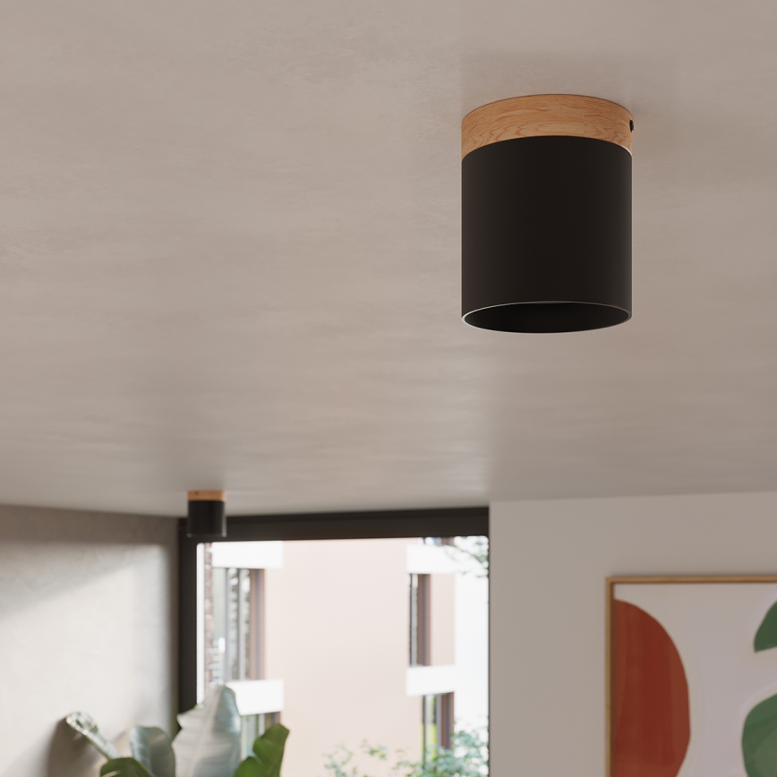 Oświetlenie punktowe RIF 1xGU10/10W/230V śr. 12 cm czarne