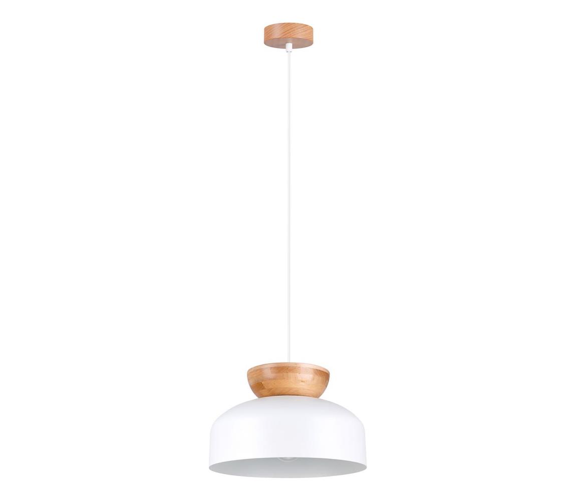 SL.1350 - Żyrandol na lince MARION 1xE27/15W/230V śr. 29,5 cm biały