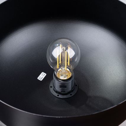 Żyrandol na lince MARION 1xE27/15W/230V śr. 29,5 cm czarny