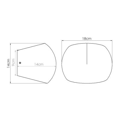 Kinkiet GLOBE 2xG9/8W/230V beton/szary