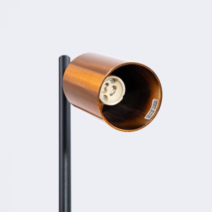 Lampa stołowa WINX 1xGU10/10W/230V czarna/miedź