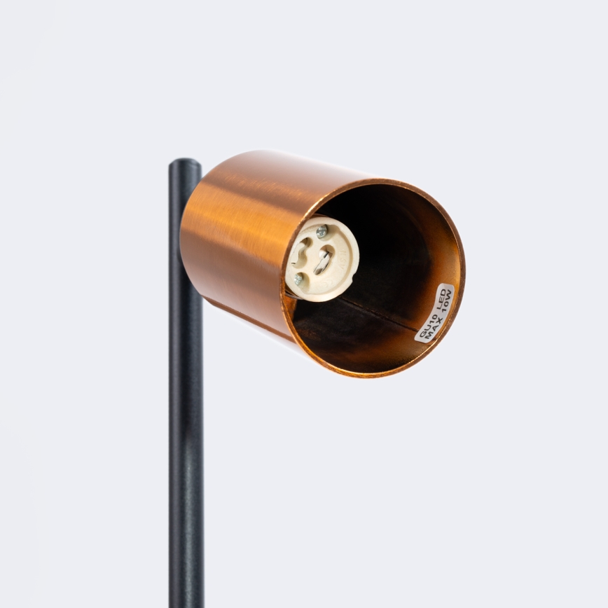 Lampa stołowa WINX 1xGU10/10W/230V czarna/miedź