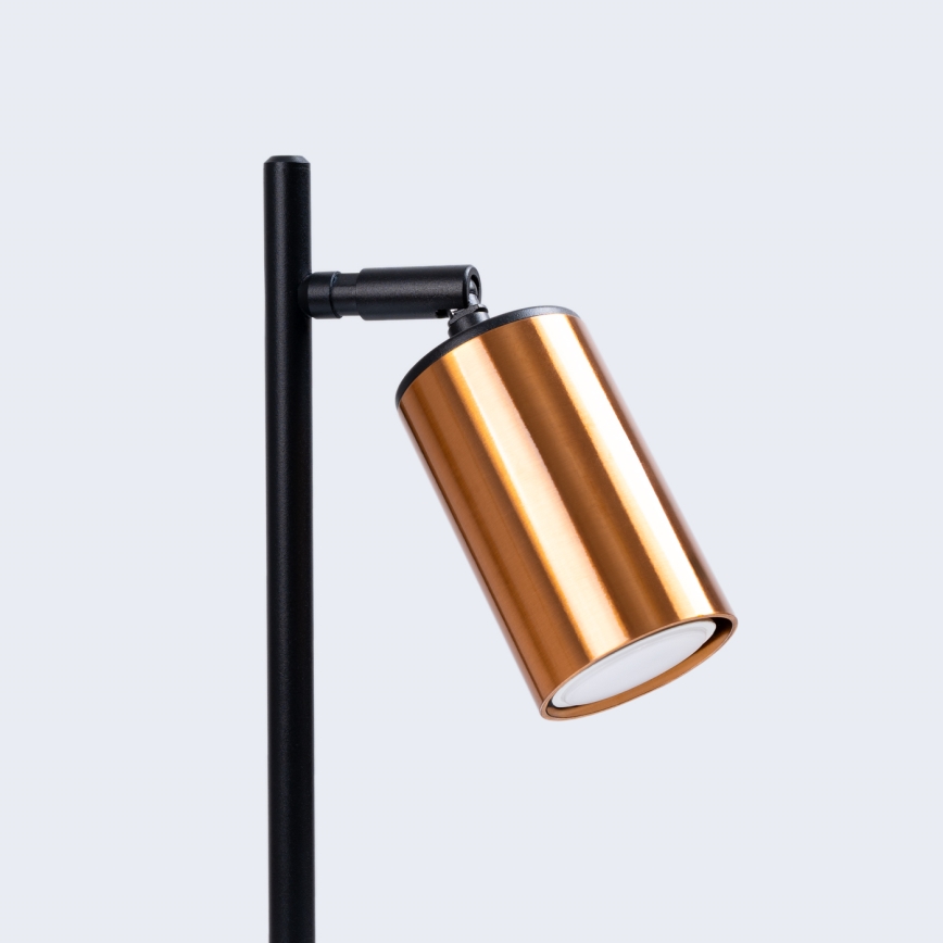 Lampa stołowa WINX 1xGU10/10W/230V czarna/miedź