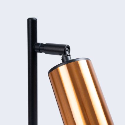 Lampa stołowa WINX 1xGU10/10W/230V czarna/miedź