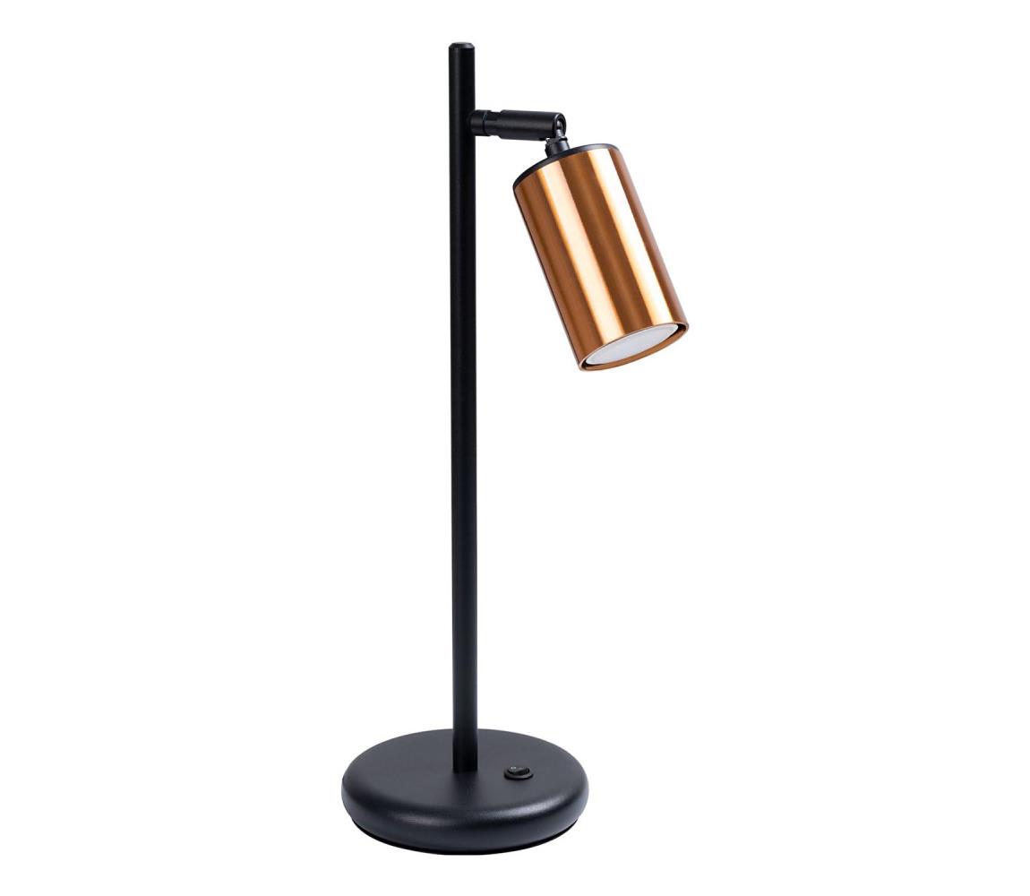SL.1381 - Lampa stołowa WINX 1xGU10/10W/230V czarna/miedź