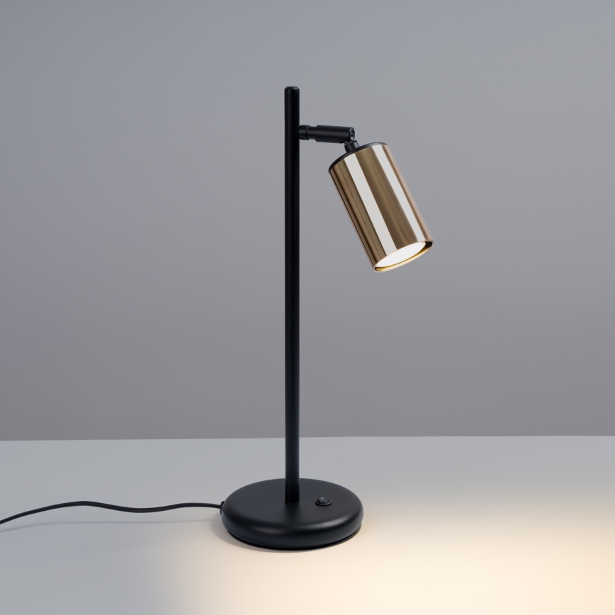Lampa stołowa WINX 1xGU10/10W/230V czarna/złota