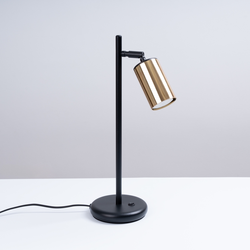 Lampa stołowa WINX 1xGU10/10W/230V czarna/złota