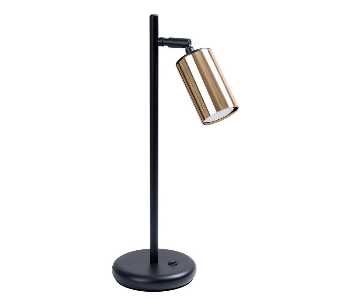 SL.1389 - Lampa stołowa WINX 1xGU10/10W/230V czarna/złota