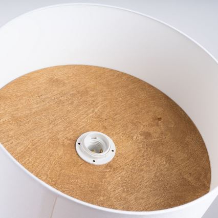 Plafon TELESTO 1xE27/15W/230V śr. 35 cm biały/beżowy